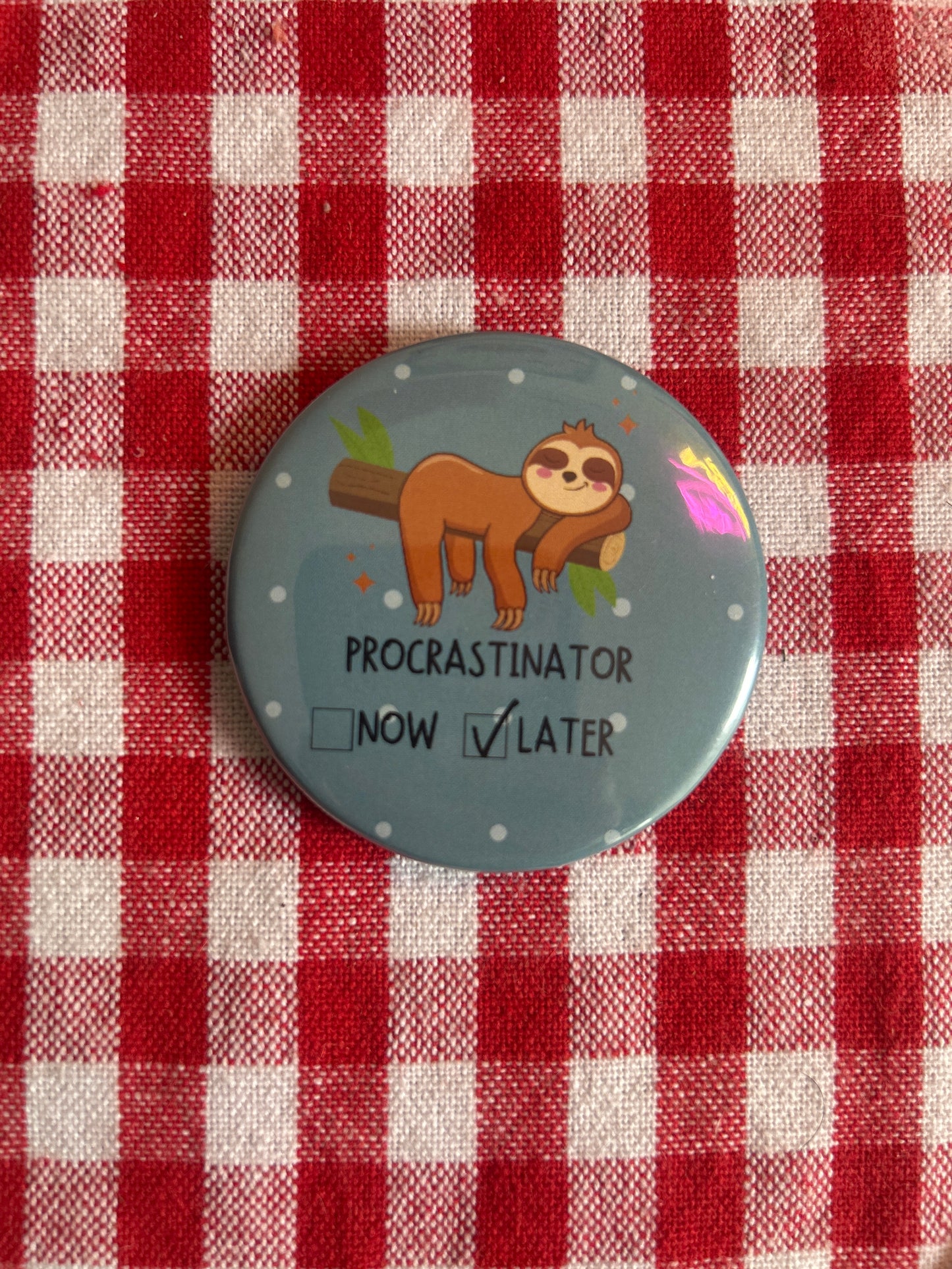 Button bage + fridge magnets