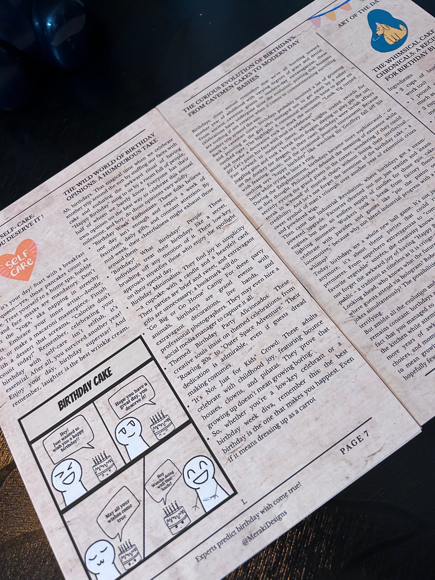 [Customisable] Exclusive Birthday Edition Newspaper – Printed Copy