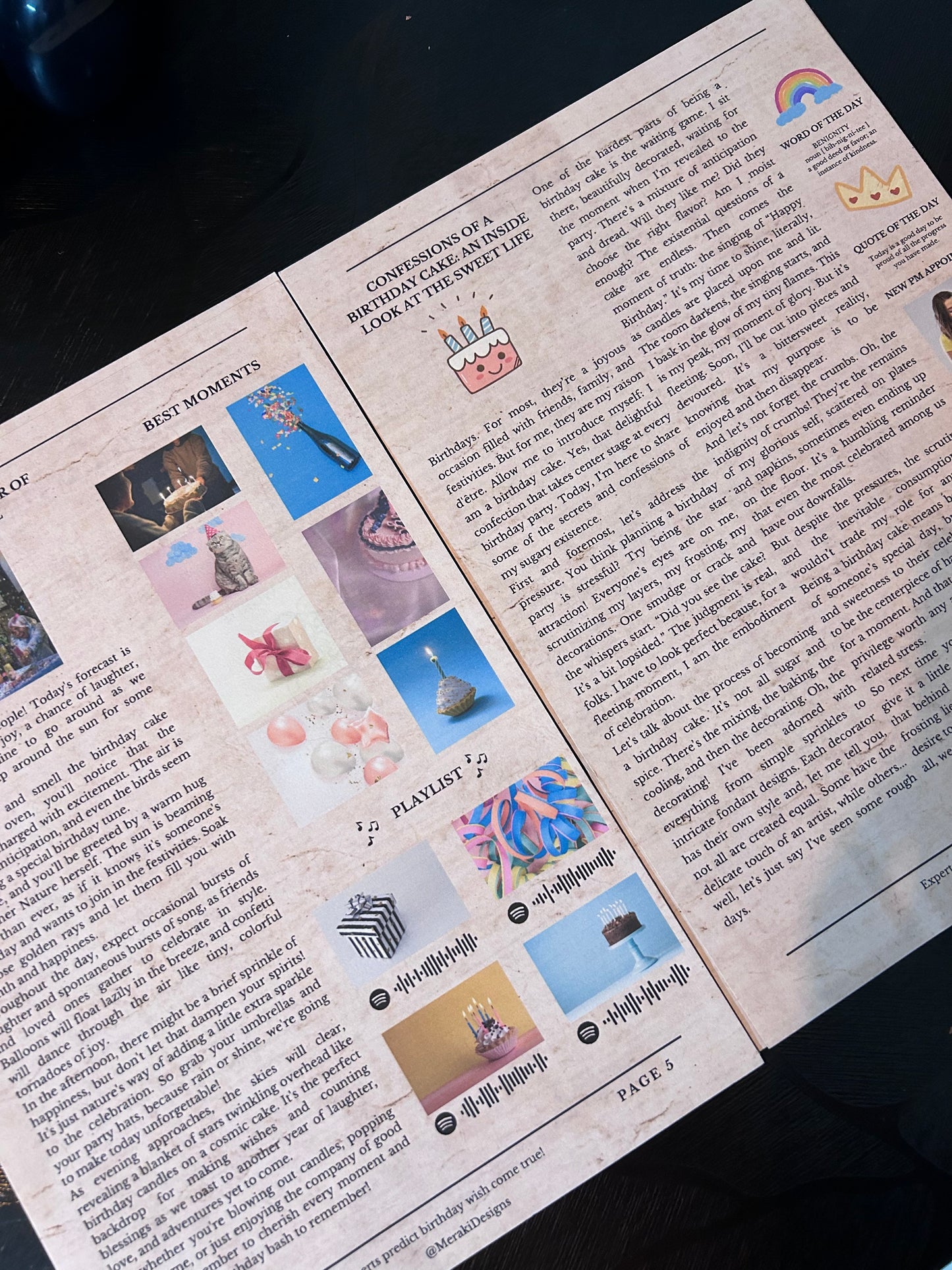 [Customisable] Exclusive Birthday Edition Newspaper – Printed Copy