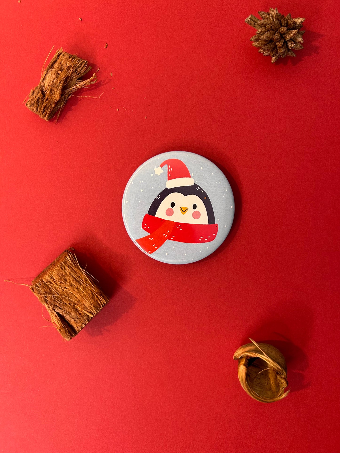 Button bage + fridge magnets