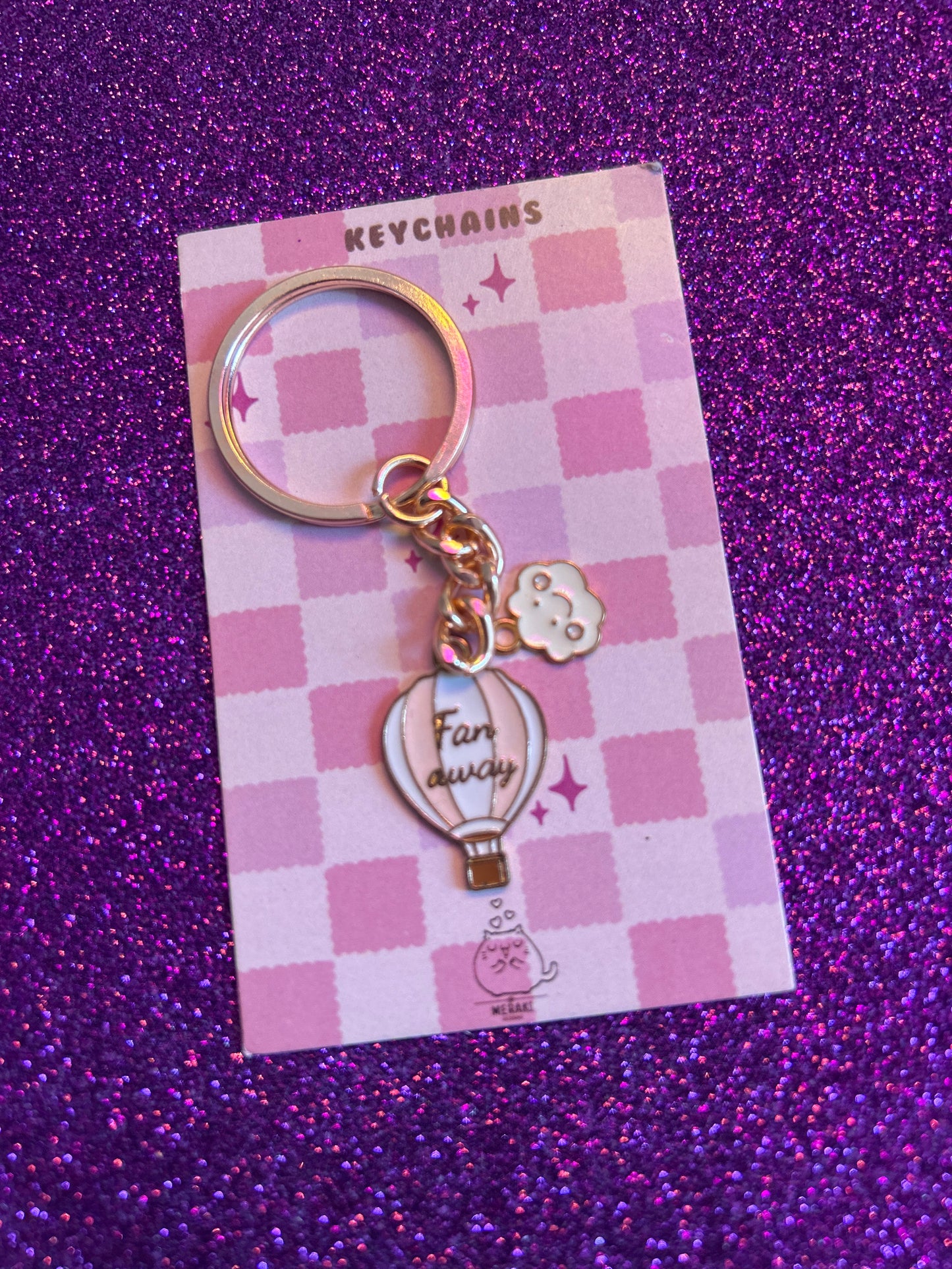 Rosy Whimsy Charms Keychain