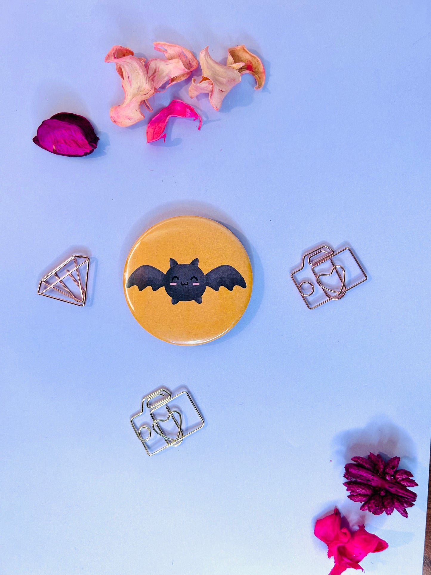 Button bage + fridge magnets